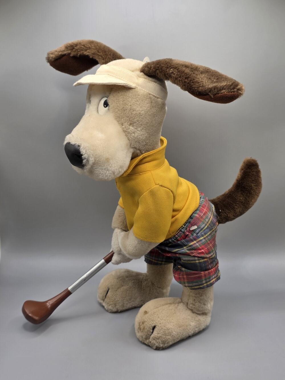 Duffers Mulligan Bendable Golfing Dog by 24K Co.1994 Plush 14" RETIRED